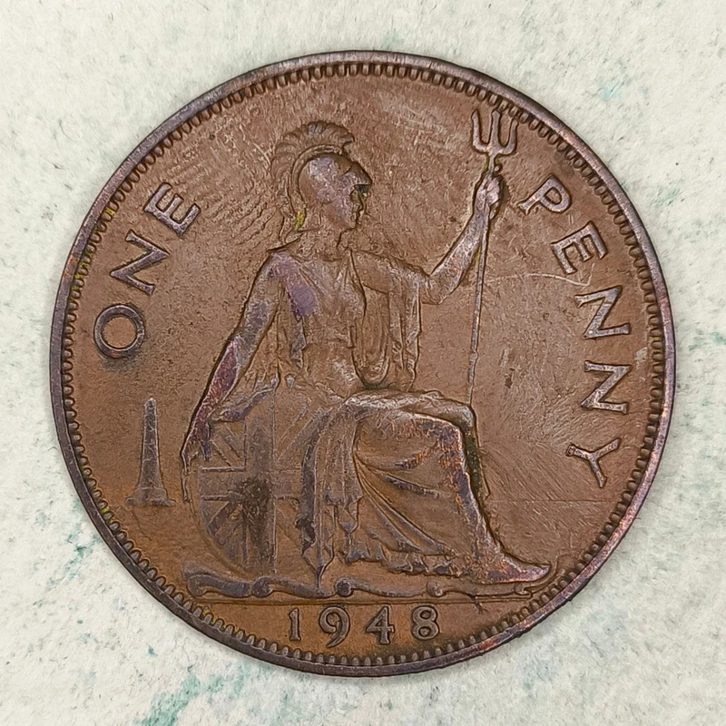 Rückseite : Vereinigtes Königreich 1 Penny 1948