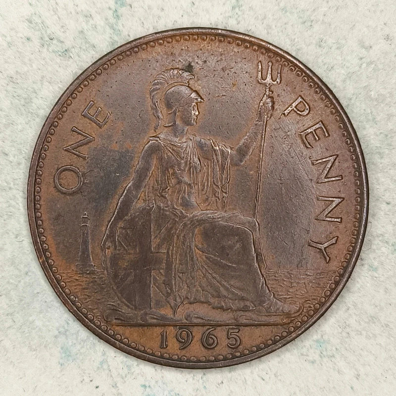 Rückseite : Vereinigtes Königreich 1 Penny 1965