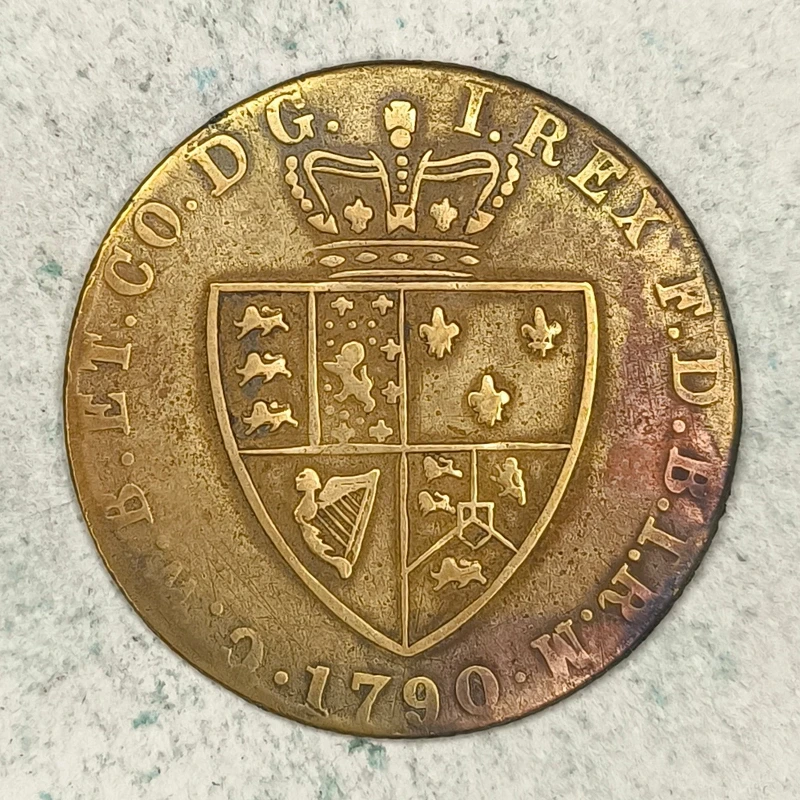 Rückseite : Vereinigtes Königreich Spade Guinea Token 1790