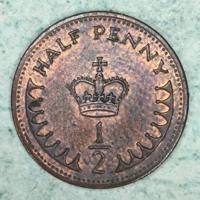 Rückseite : Vereinigtes Königreich ½ Penny 1982