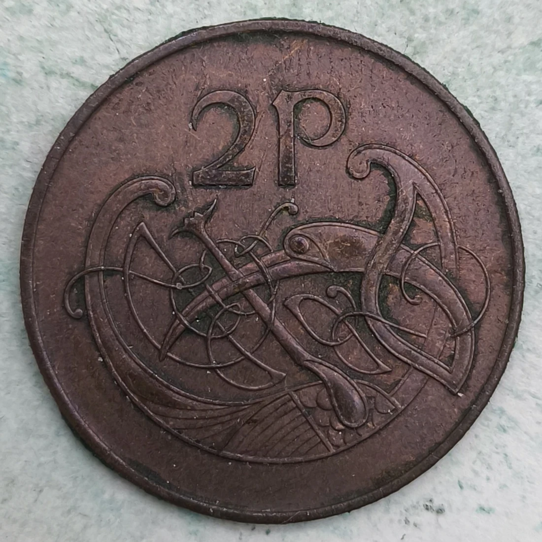 Rückseite : Irland 2 Pence 1971 - Das Fleuron