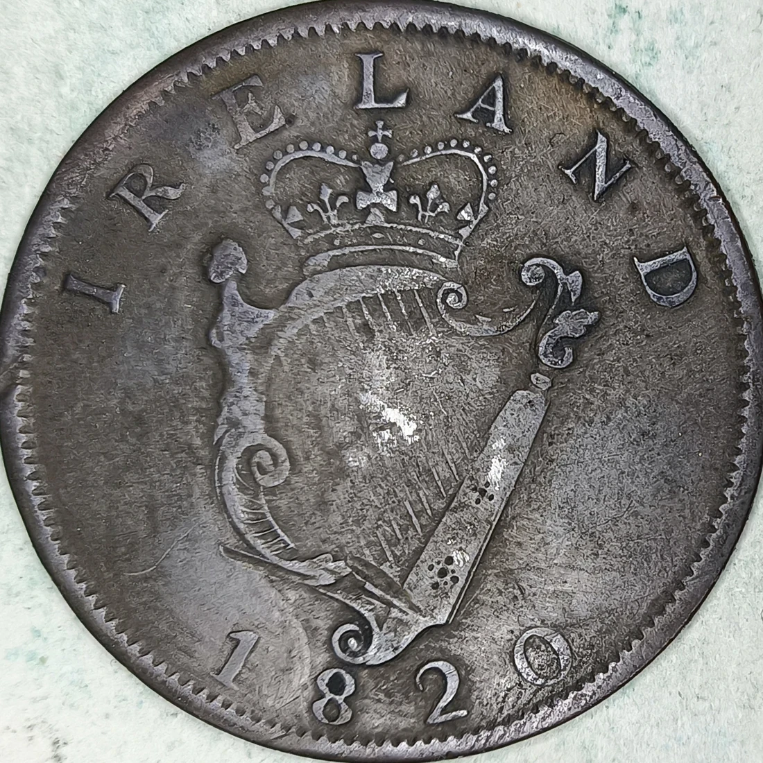 Rückseite : Irland 1 penny Token 1820 - Georg III - Harfe gekrönt