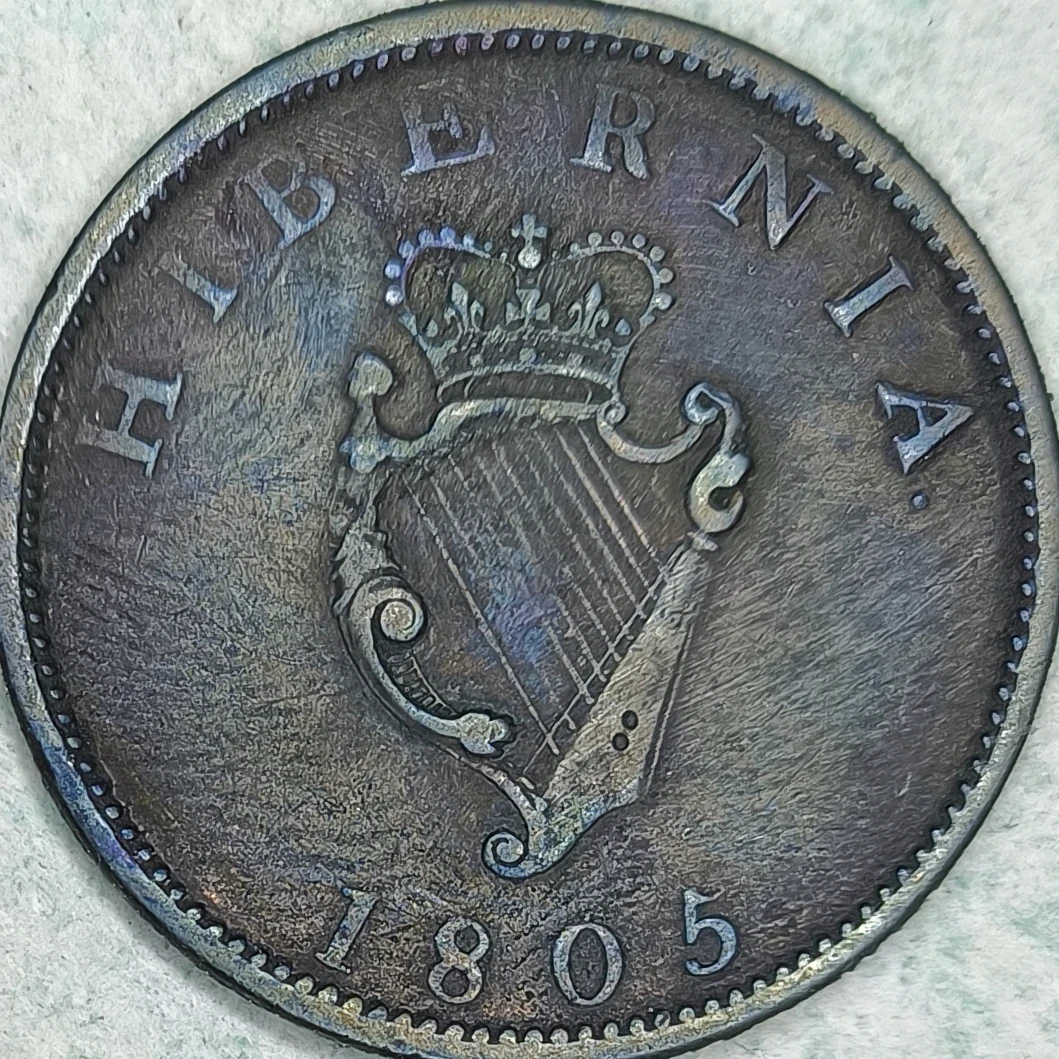 Rückseite : Irland ½ penny 1805 - Georg III - Harfe gekrönt
