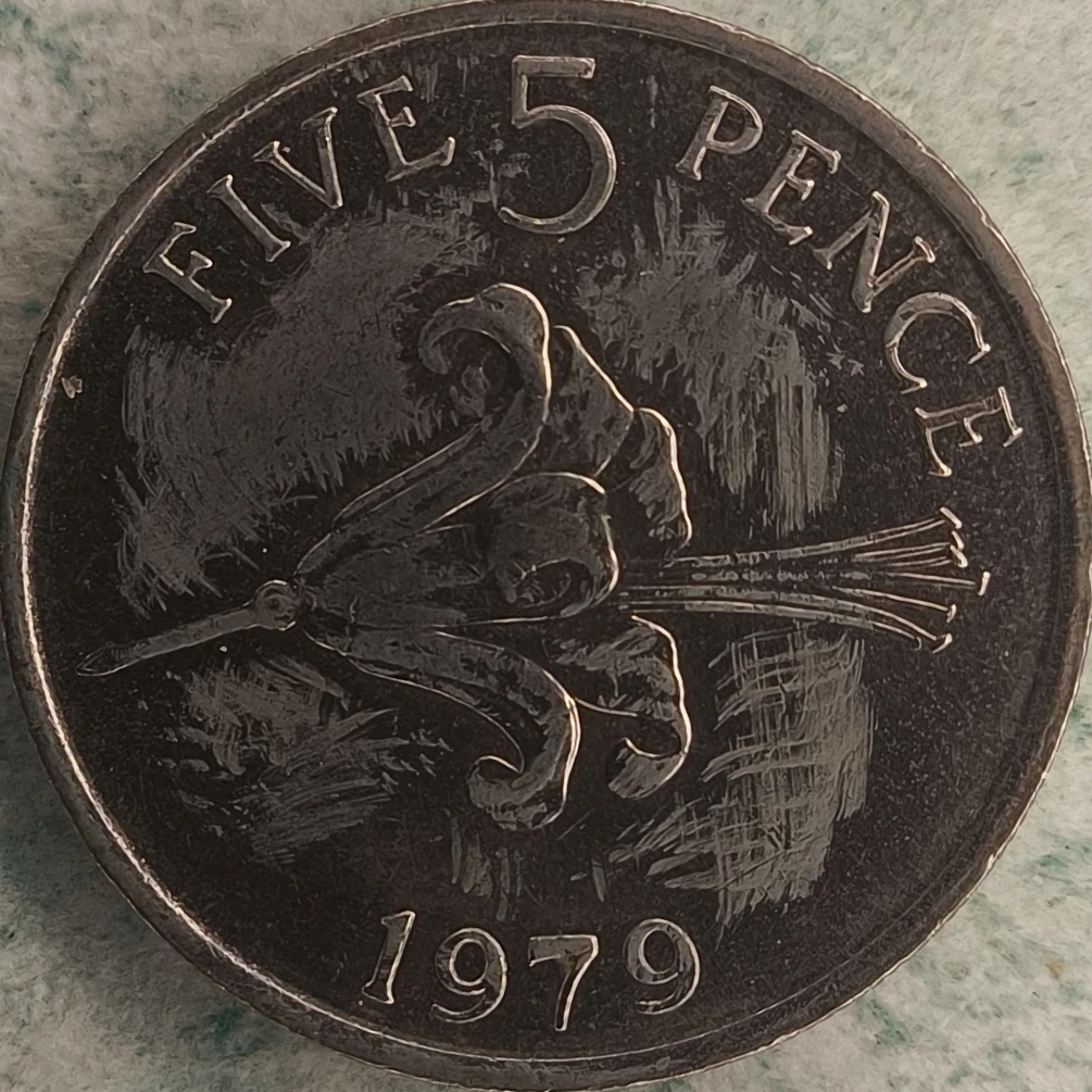 Reverse : Guernesey 5 pence 1979 - Lys de Guernesey - Belle épreuve