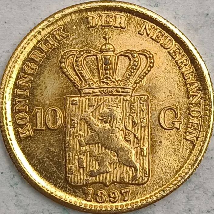 Rückseite : Niederlande 10 Gulden 1897