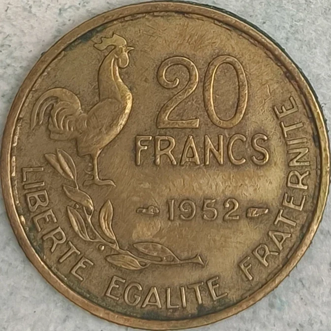 Keerzijde : Frankrijk 20 francs 1952 - Guiraud