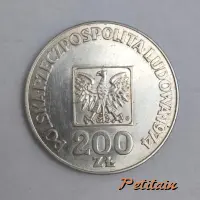 POLSKA • RZECZPOSPOLITA • LUDOWA • 1974 200 ZL MW