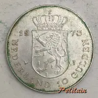 1973 NEDERLAND 10 GULDEN
