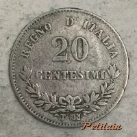 REGNO D'ITALIA 20 CENTESIMI T BN