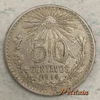 LIBERTAD 50 M CENTAVOS 1914