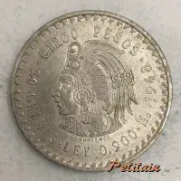 CINCO PESOS 30 GRAMOS . LEY 0.900 . Mo 1948