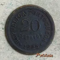 REPUBLICA PORTUGUESA 20 CENTAVOS 1925