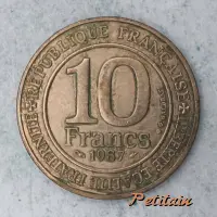 REPUBLIQUE FRANÇAISE LIBERTE EGALITE FRATERNITE 10 FRANCS 1987 G. BALDRATI