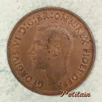 GEORGIVS VI D:G:BR:OMN:REX FIDEI DEF. HP.