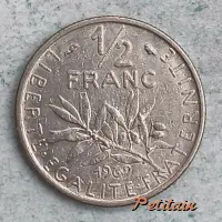 LIBERTE·EGALITE·FRATERNITE ½ FRANC 1969