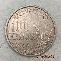 LIBERTE EGALITE FRATERNITE 100 FRANCS 1955