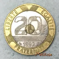 LIBERTÉ ÉGALITÉ FRATERNITÉ • 20 F • 1992