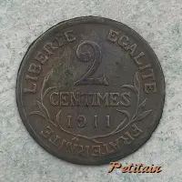 LIBERTÉ ÉGALITÉ FRATERNITÉ • 2 • CENTIMES • 1911