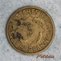 DEUTSCHES REICH 5 REICHSPFENNIG