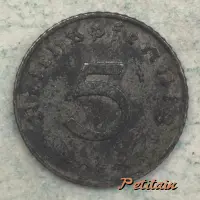 5 REICHSPFENNIG G