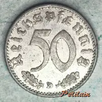 50 REICHSPFENNIG D